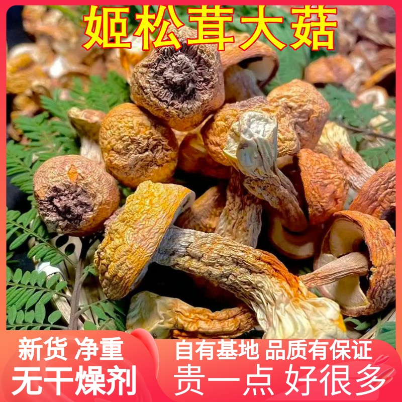 姬松茸干货云南特产山珍香菇非特级松茸菌巴西菇蘑菇云南菌子香菇