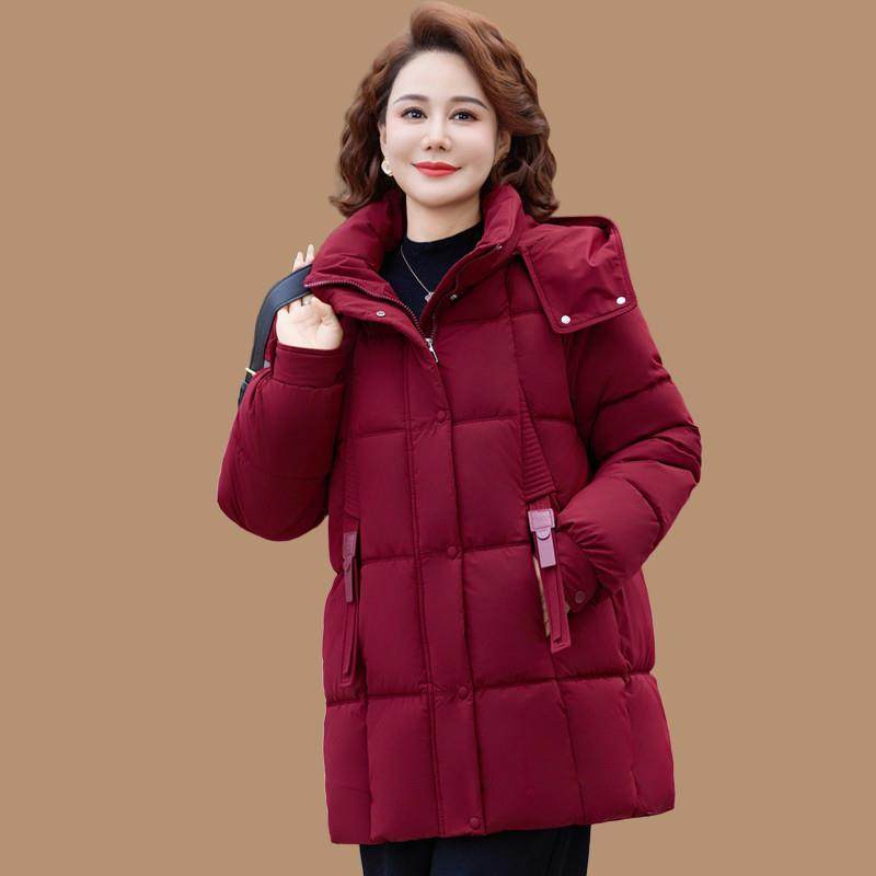 妈妈冬装羽绒棉服时尚中老年人女冬季中长款加厚棉衣外套洋气棉袄,女装/女士精品,中老年女装,淘宝优惠券,粉丝福利购,淘宝优惠卷