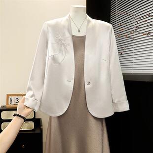 105 中老年女春秋外套洋气1939 连衣裙2026新款 高端妈妈套装