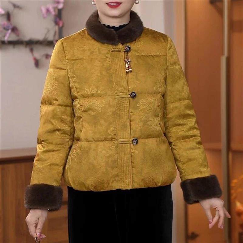 妈妈装民族风短款外套C气质新款加厚保暖立领潮款国风棉服上衣女,女装/女士精品,中老年女装,淘宝优惠券,粉丝福利购,淘宝优惠卷