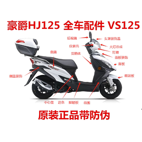 HJ125T22面板总成边条前围挡泥板