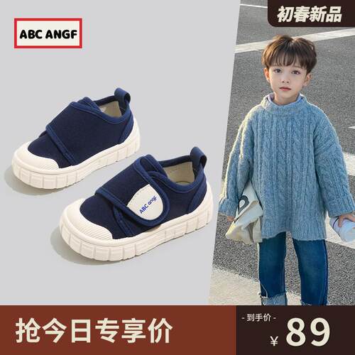 ABCANGF宝宝帆布鞋轻便软底