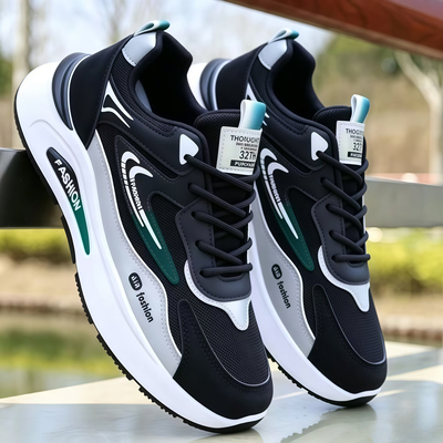 乔舟男鞋2026夏季新跑步鞋网面休闲鞋轻便减震旅游鞋爸爸运动鞋男