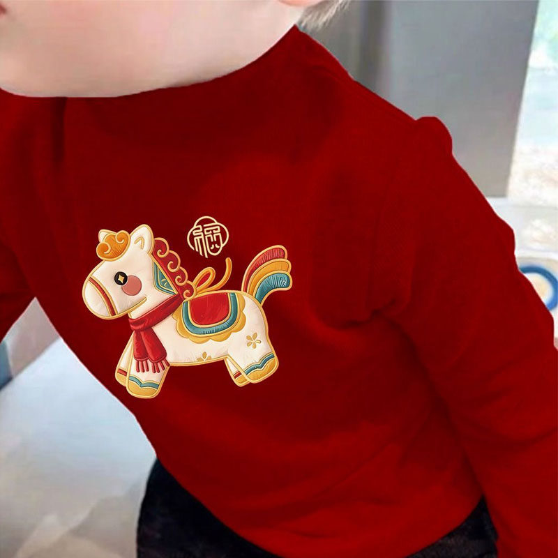 双面德绒马年本命年新年衣服