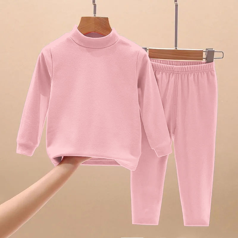 儿童双面德绒家居服秋衣秋裤