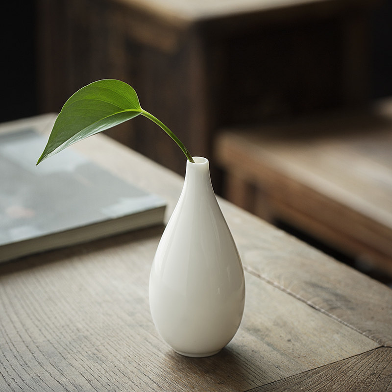 茶道德化白瓷中式风小摆件茶桌