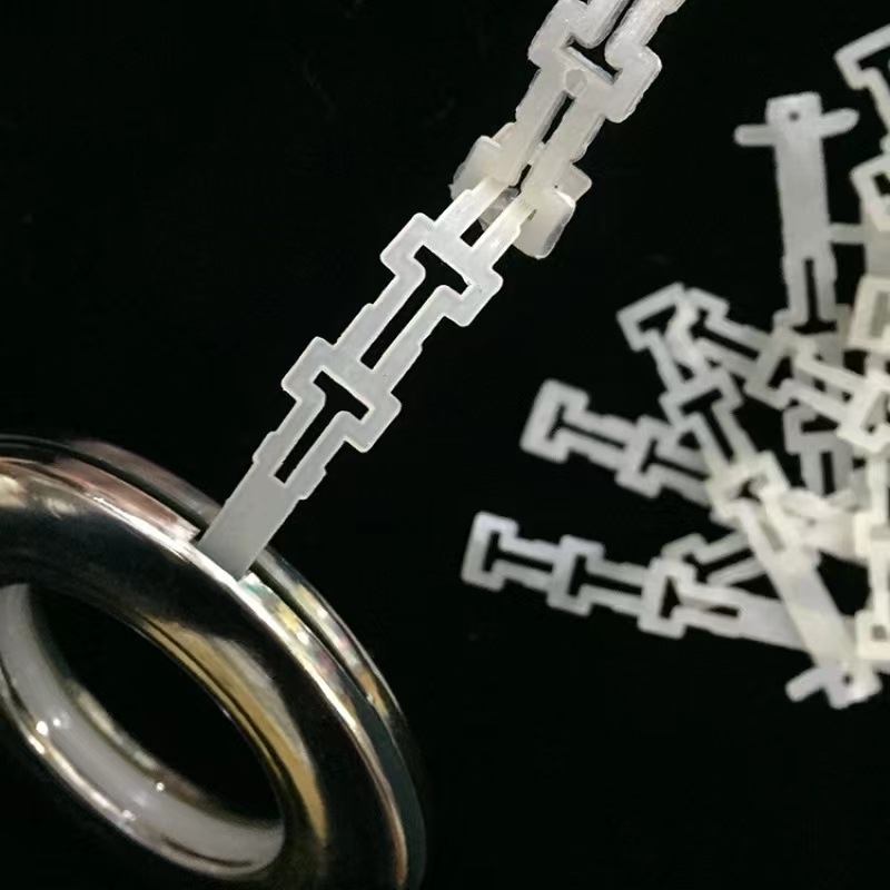 窗帘配件罗马圈圆环连接条布帘定型塑料条片布环固定褶皱条纳米条