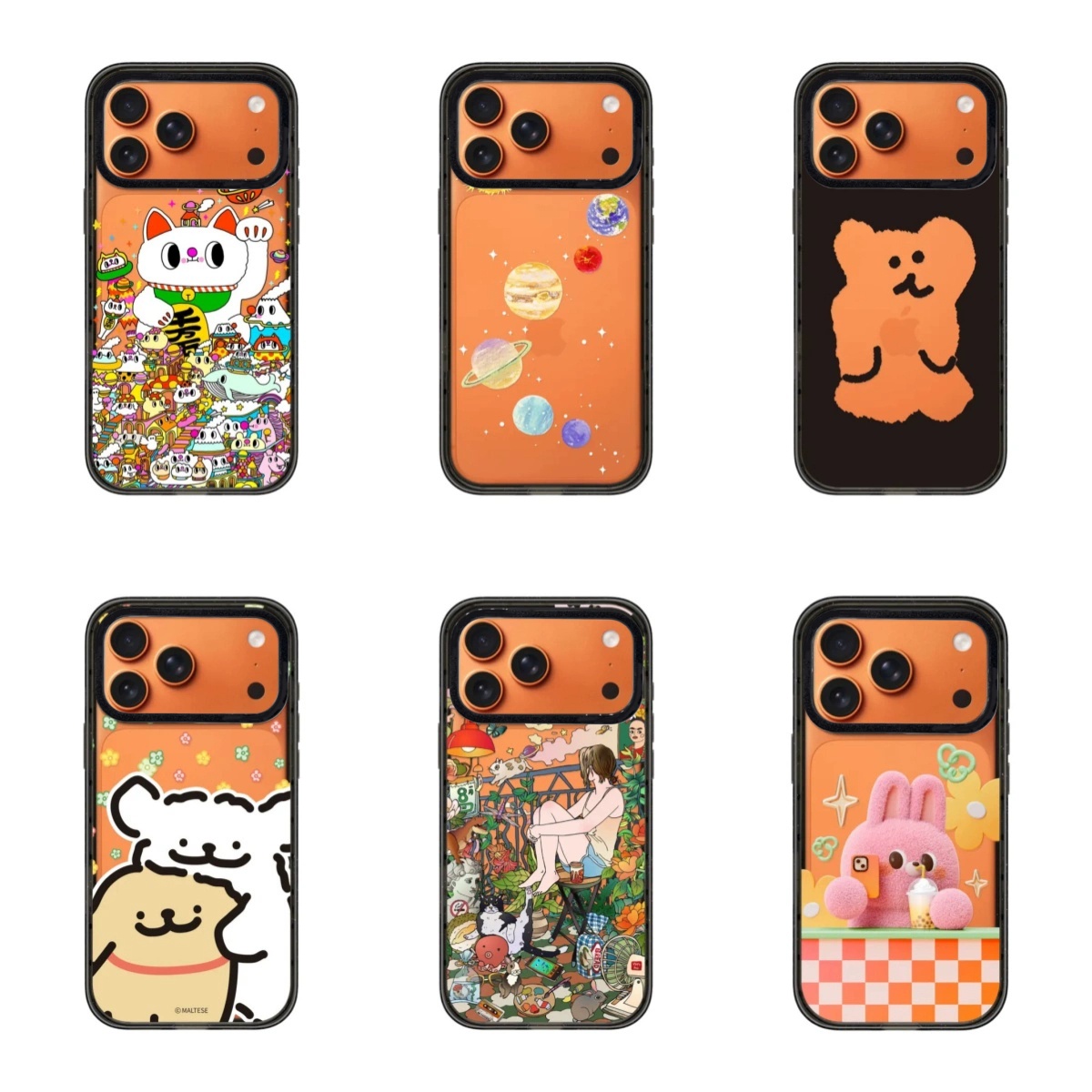 同款小兔苹果17promax星宇橙色手机壳新款适用于iPhone/air16pro/15plus/14/13/12/11防摔保护套