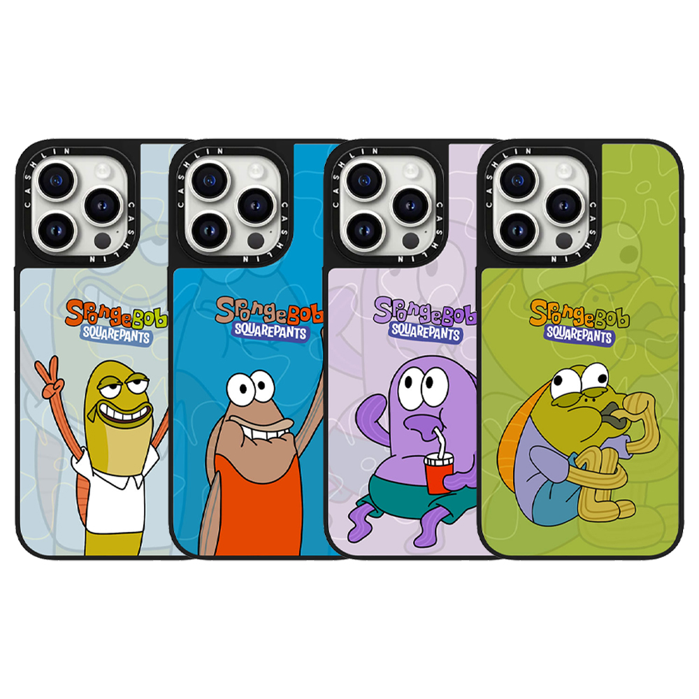 CASE新款趣味比奇堡居民鱼16Pro适用iPhone17ProMax苹果14Pro情侣