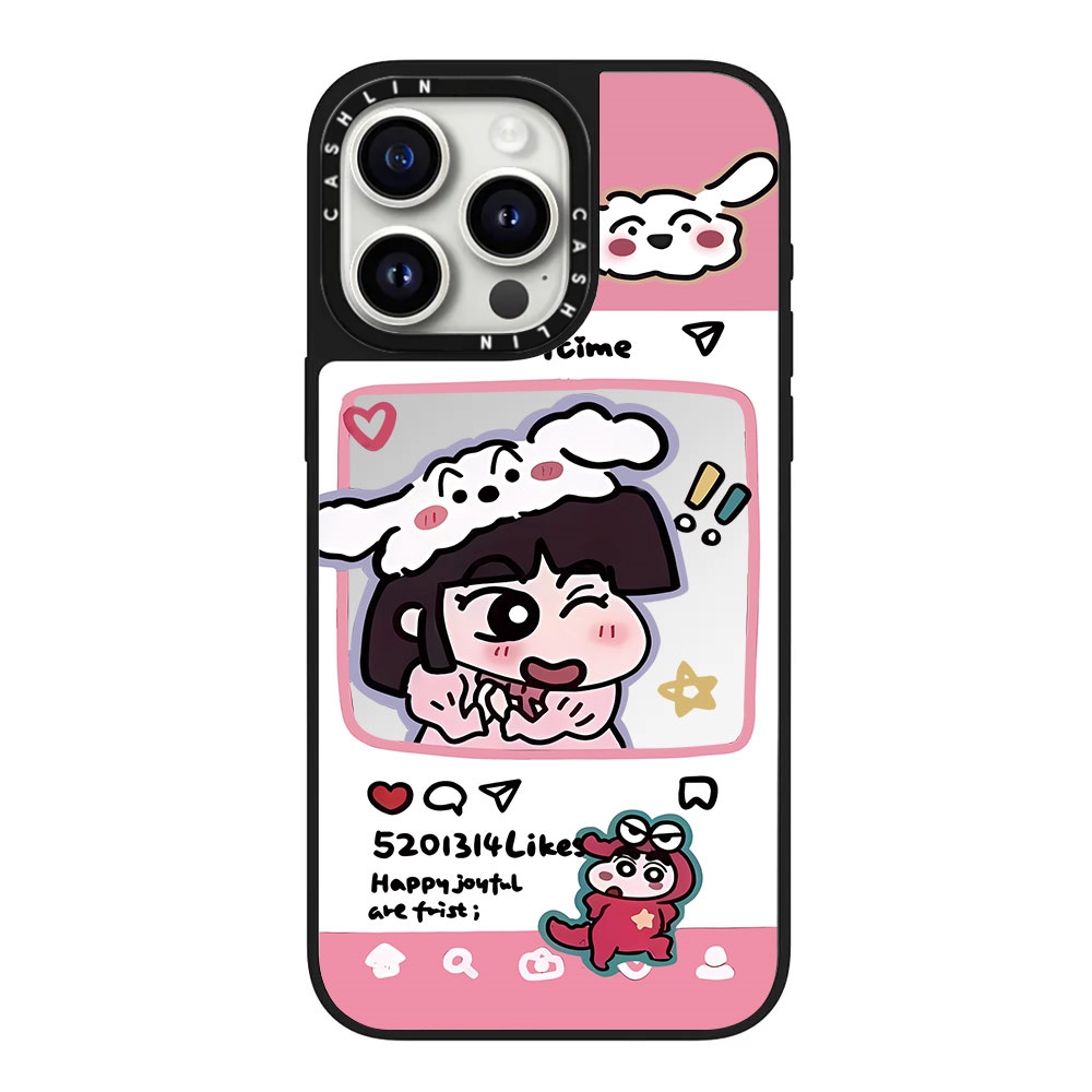 CASHLIN蜡笔小新樱田妮妮16Pro适用iPhone15ProMax苹果14Pro可爱动漫情侣闺蜜磁吸13明星联名手机壳12防摔11