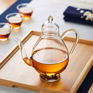 玻璃茶壶小号耐高温加厚贵妃壶单壶家用酒壶功夫红茶具泡茶壶套装