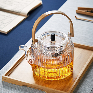 玻璃煮茶壶蒸茶器耐高温电陶炉烧水壶家用提梁养身泡茶壶茶具套装
