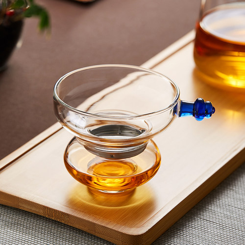 玻璃公道杯加厚耐热茶滤分茶器