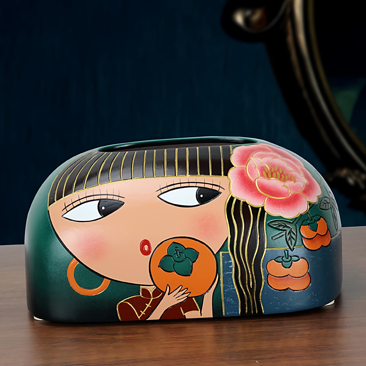 创意个性抽纸盒陶瓷纸巾盒高颜值现代艺术家用桌面摆件餐桌纸抽盒