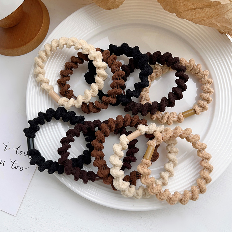 发绳vn黑色扎头发皮筋丸子头发圈