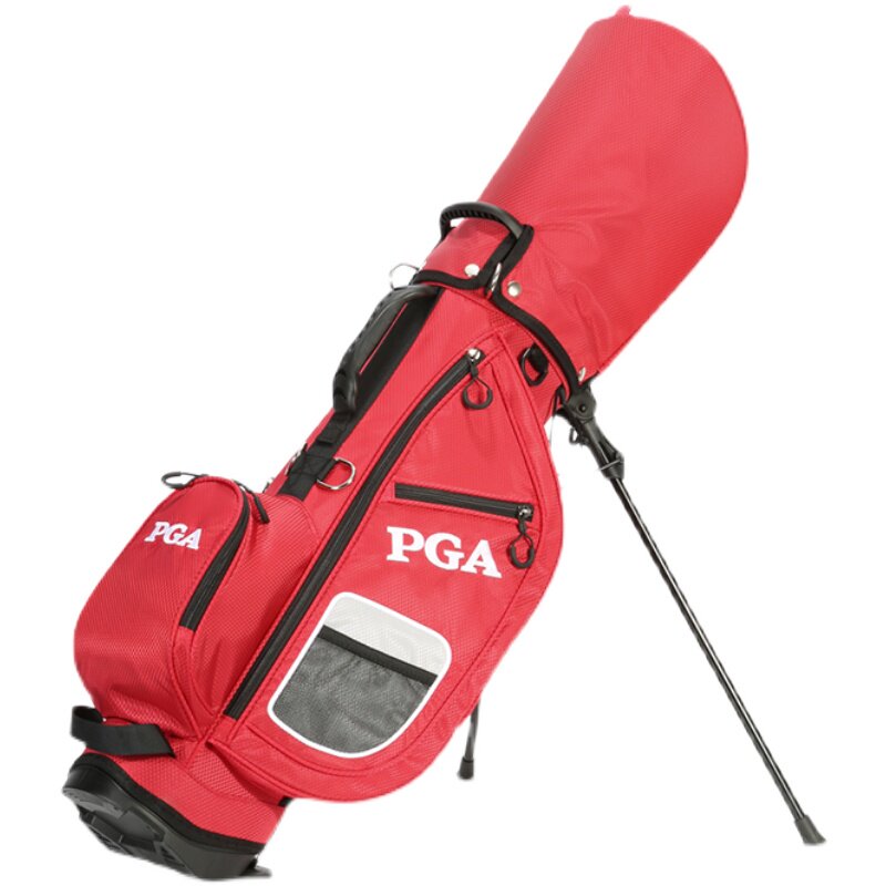 PGA儿童高尔夫球包支架包 尼龙轻便防水GOLF球袋青少年双肩带球包