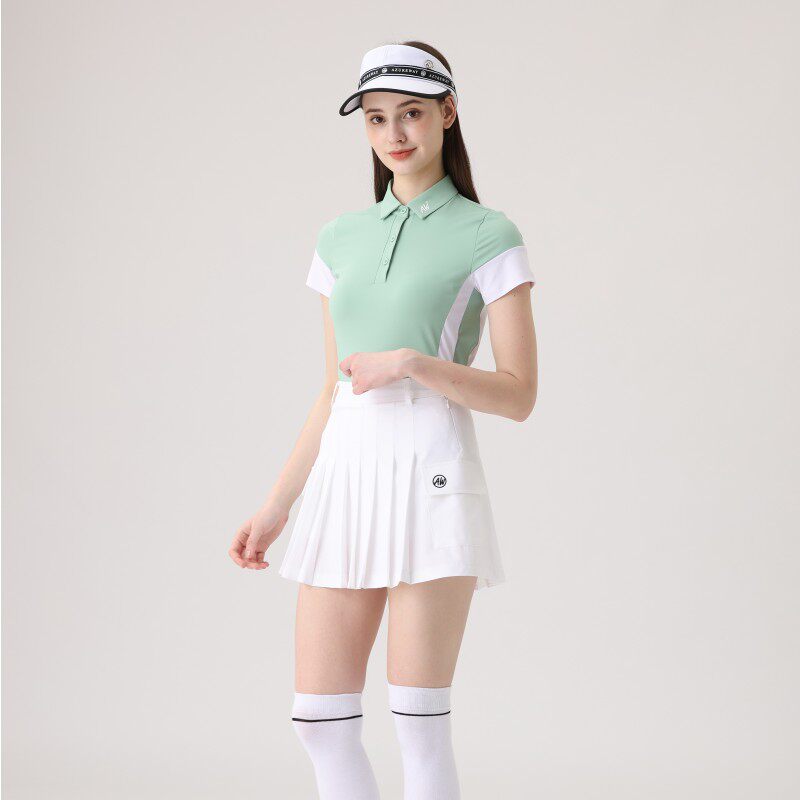 乐为高尔夫女装短袖冰感速干短裙