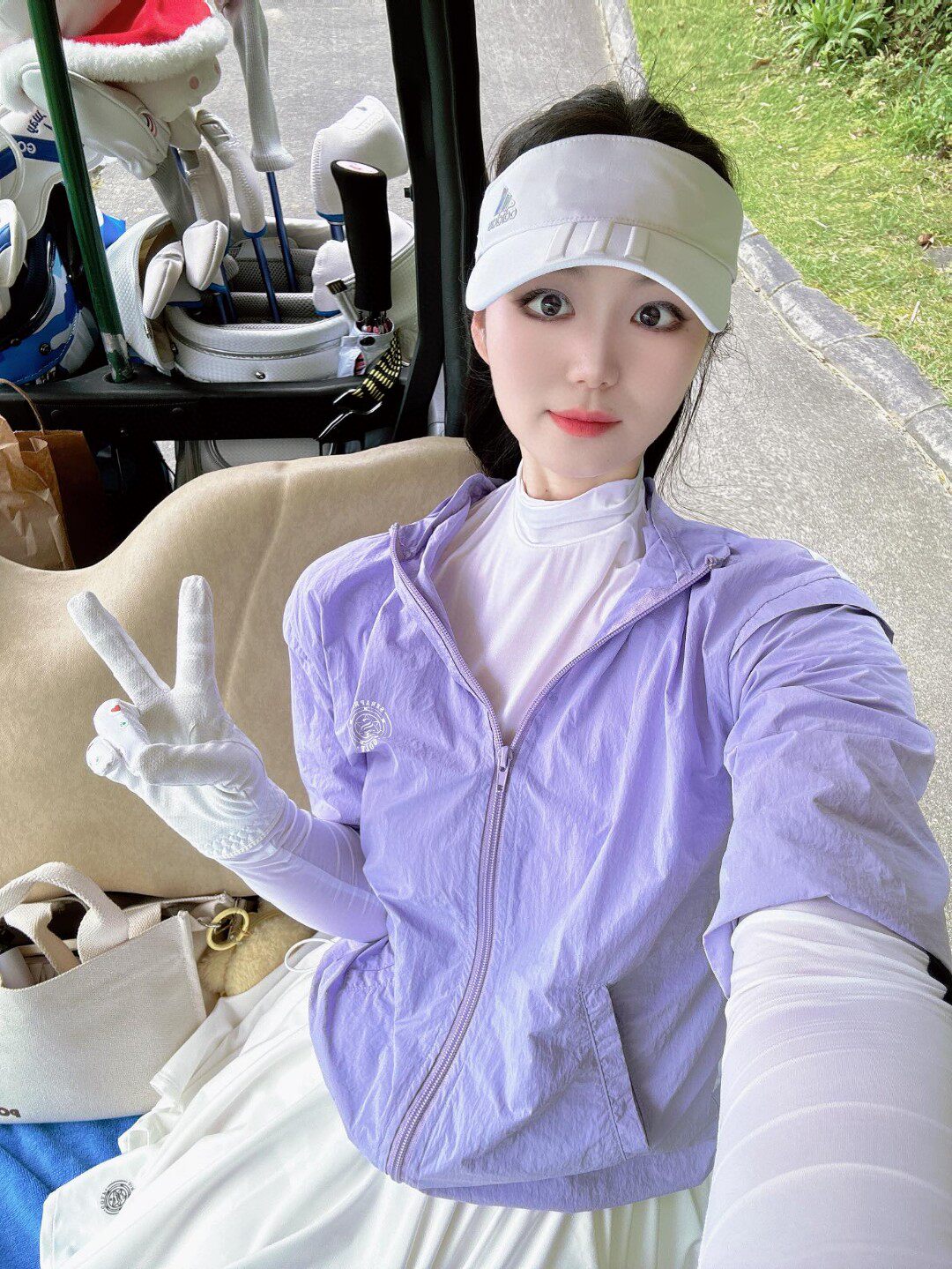 高尔夫女装夏季防晒外套半袖风衣