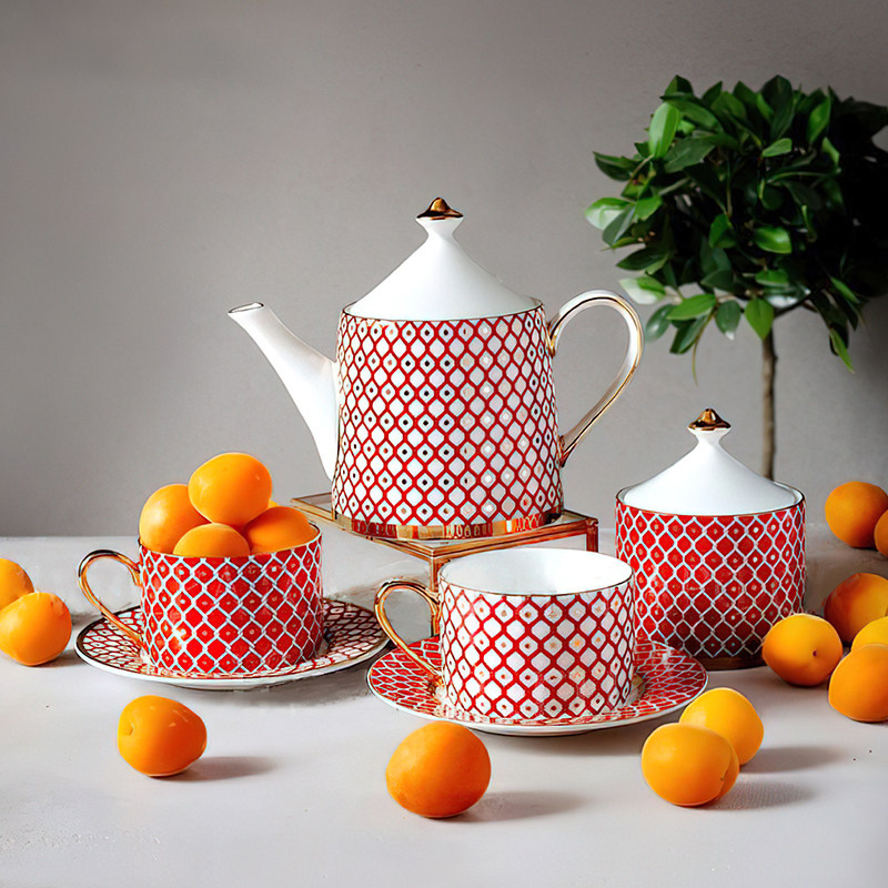 俄罗斯瓷器lomonosovstar星星骨瓷系列中秋佳礼红茶咖啡杯套装