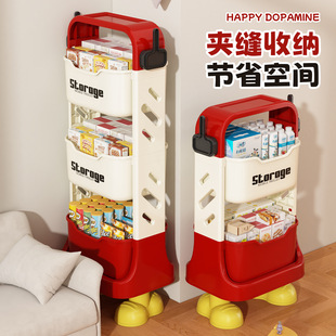 高颜值加厚款 书包置物可移动小推车书本零食纳桌多层放书包带滑轮