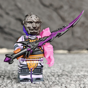 第三方和平精英积木人仔维烈火焰刀绝地求生弗拉迪尾刺武器玩具