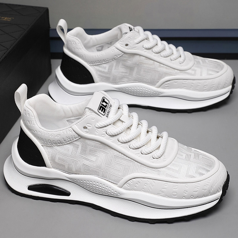 特大码男鞋45秋季透气网面鞋46休闲运动鞋47薄款宽楦老爹鞋48跑鞋