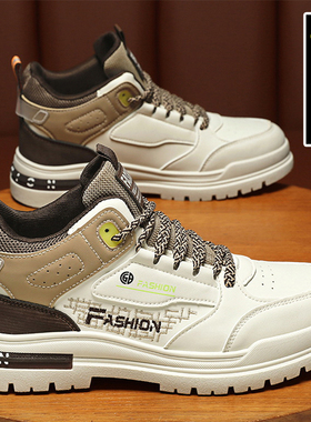 特大码男鞋冬季休闲板鞋46宽楦工装鞋47高帮马丁靴48加绒保暖棉鞋