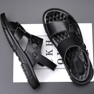 45男士 男鞋 特大码 男48 46休闲两穿凉鞋 47加宽加肥凉拖鞋 沙滩鞋 夏季