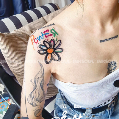 INKSOUL·GD经典三联爆款雏菊贴