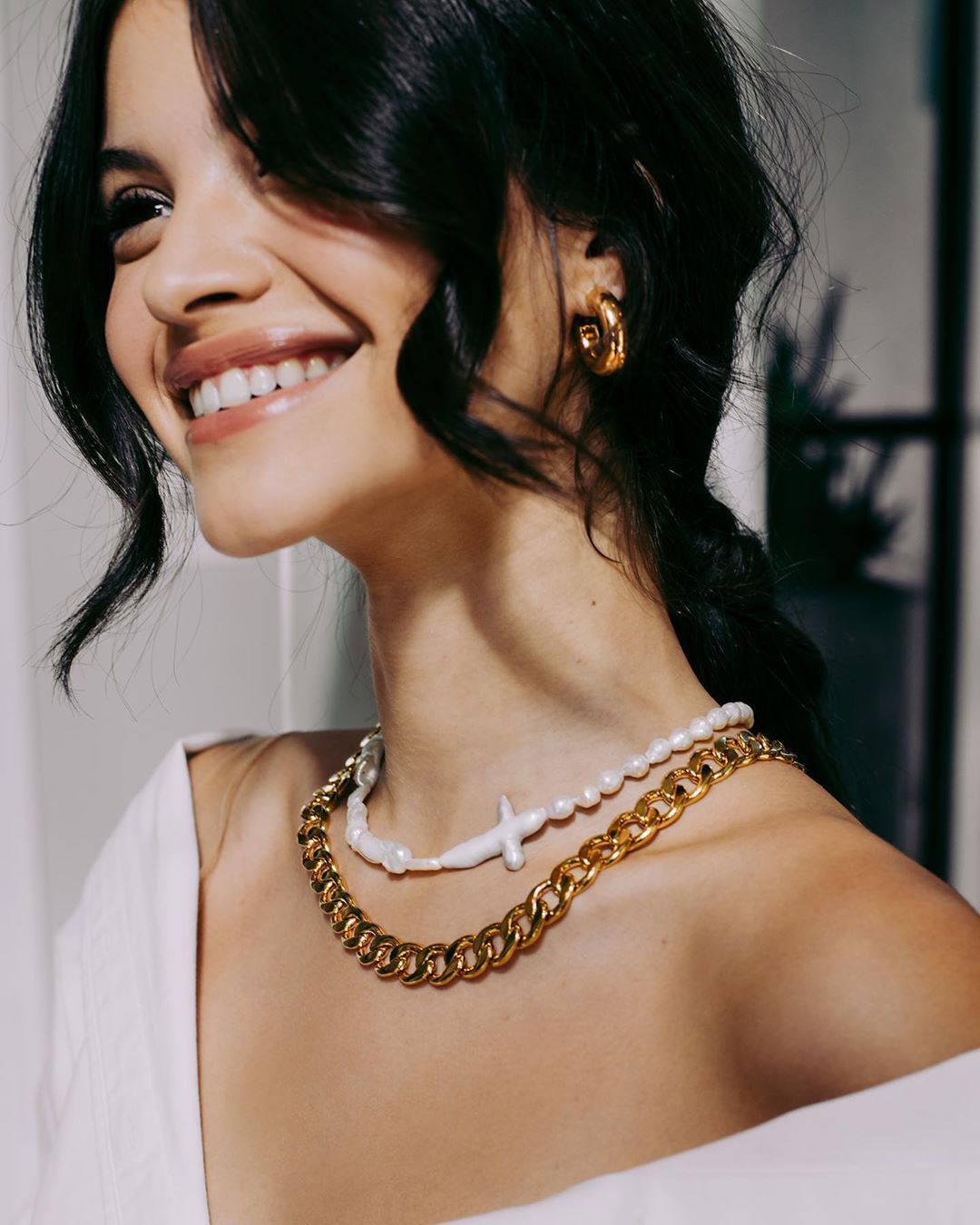 异形巴洛克十字架时髦by珍珠项链