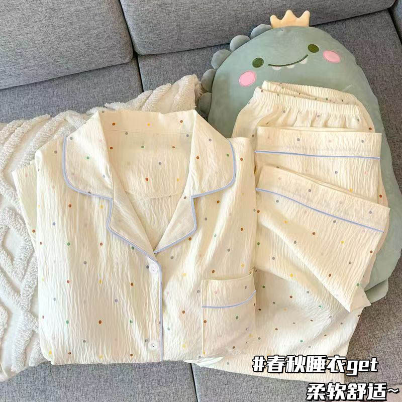 春秋款开衫云朵棉家居服女童睡衣