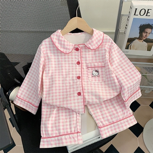 女童春秋新款云朵棉长袖家居服