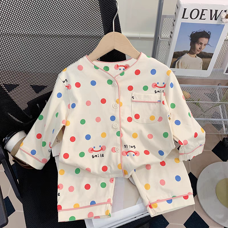 卡通宝宝小女孩子休闲家居服套装