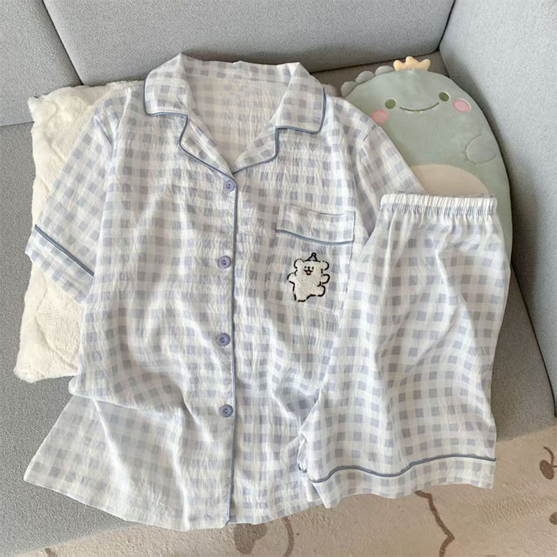 儿童夏款云朵棉休闲空调睡衣套装