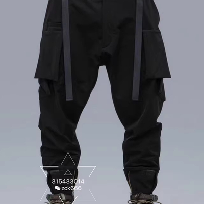 德国acronym户外机能裤宽松收口假两件p23a-ds卫裤腰带织带装饰