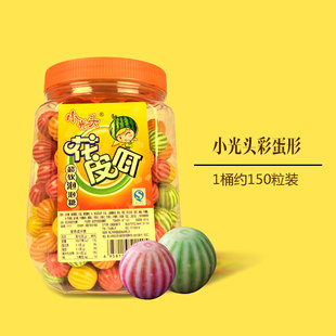 超级星小光头西瓜空心泡泡糖花皮瓜爆蛋彩蛋冬枣口香糖炸弹泡笑脸