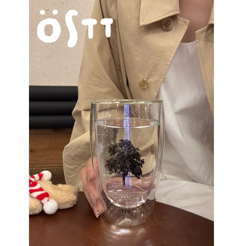 〈Frozen Moment〉OSTT1722原创设计双层隔热耐热咖啡牛奶玻璃杯