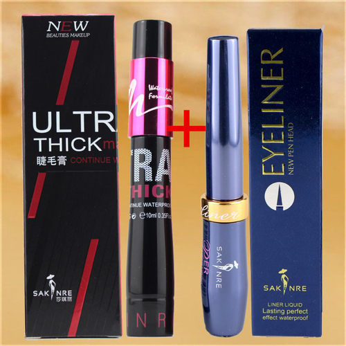 正品莎琪丽超密拉长眼线液睫毛膏