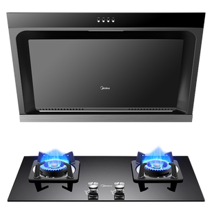 美的华凌抽油烟机燃气灶套餐烟灶消毒柜热水器厨房组合三件套装