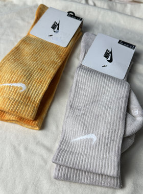 【袜子不参与满减】Nike男袜彩色扎染印花运动长袜DA2613-801-033