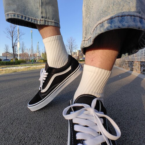Vans Old Skool DX 耐磨 低帮 板鞋 男女同款 黑色556436-0001
