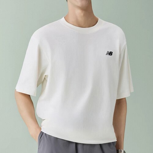 New Balance 舒适简约运动夏短袖T恤 男款MT61F6RH