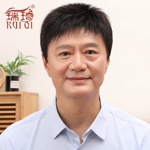 隐形男士假发套寸发手织真人发丝