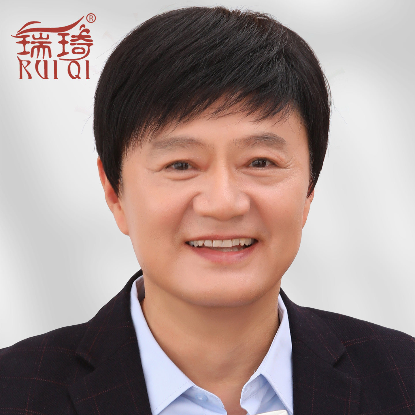瑞琦全头套真人发丝中老年韩版