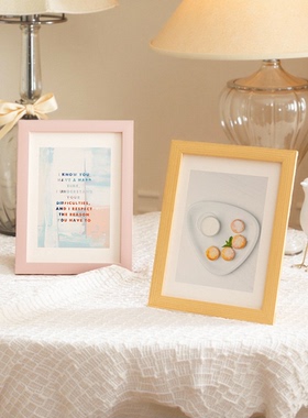 源头工厂小清新相框摆台带打印加相片挂墙6六7七8十寸相册A4批发