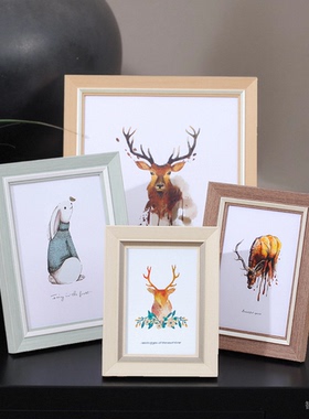 工厂直销美式简约相框摆台5创意7寸6简约8儿童相册画框A4挂墙空框