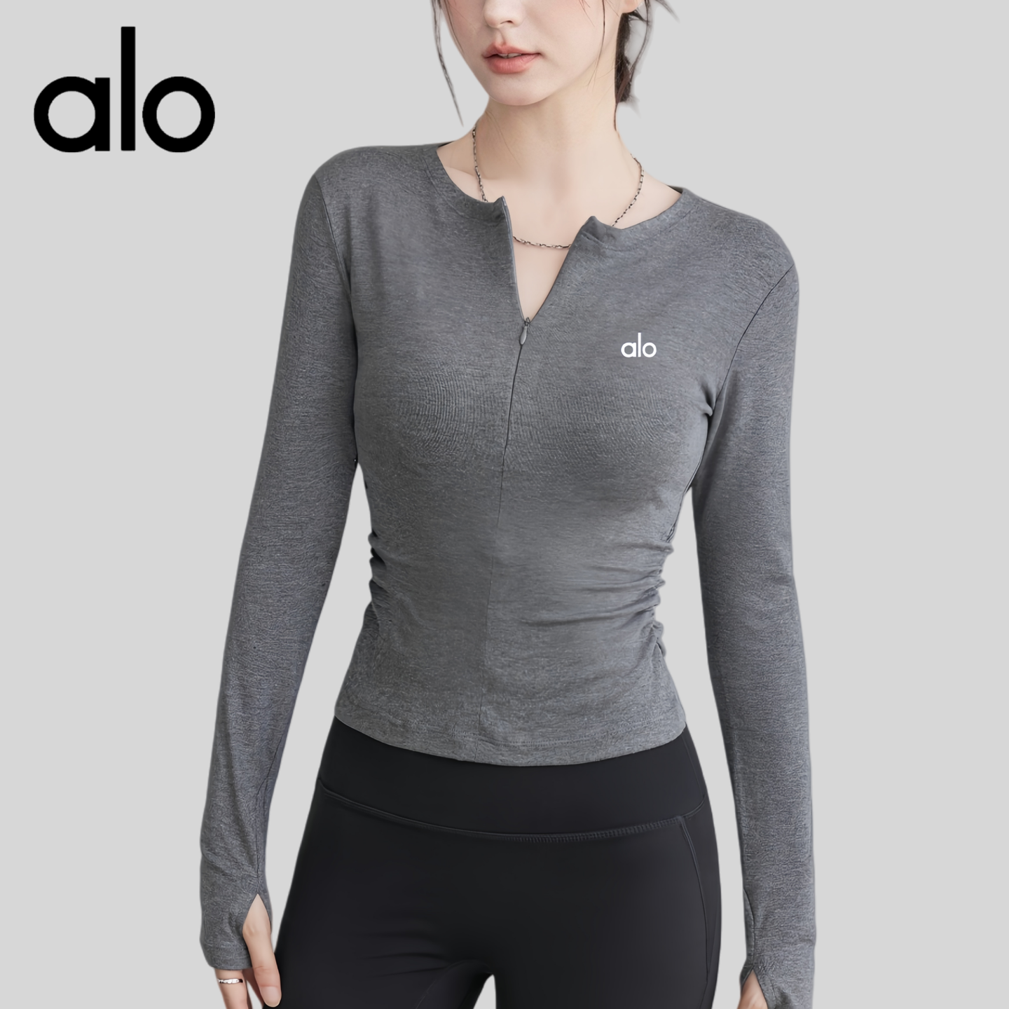 AIo新春秋瑜伽服女长袖裸感训练服运动训练上衣显瘦普拉提健身服,运动/瑜伽/健身/球迷用品,瑜伽t恤,淘宝优惠券,粉丝福利购,淘宝优惠卷