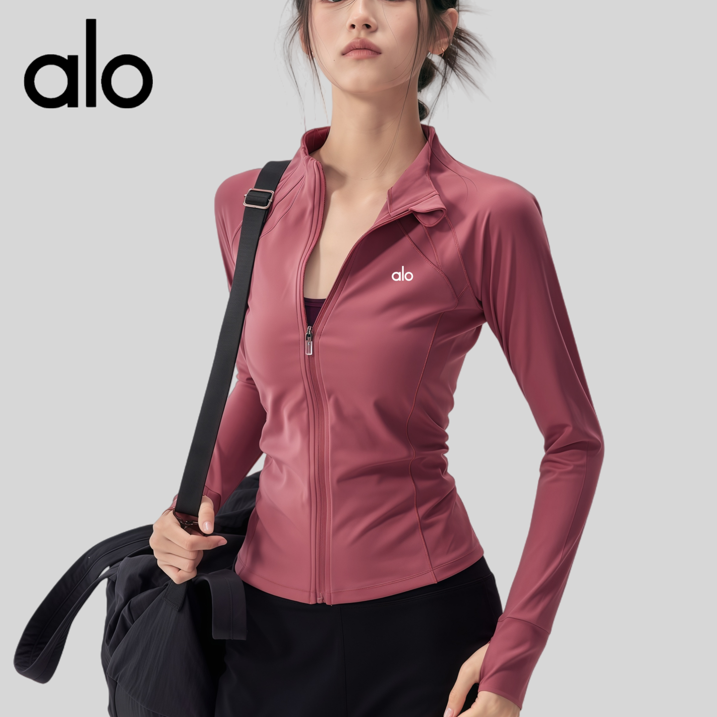 AIo立领瑜伽服外套跑步普拉提训练显瘦加绒运动上衣秋冬新款,运动服/休闲服装,健身衣,淘宝优惠券,粉丝福利购,淘宝优惠卷