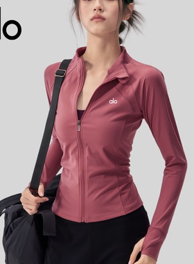 AIo立领瑜伽服外套跑步普拉提训练显瘦加绒运动上衣秋冬新款