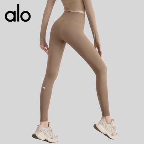 AIo瑜伽裤高腰提臀九分健身裤紧身弹力外穿瑜伽收腹运动跑步长裤